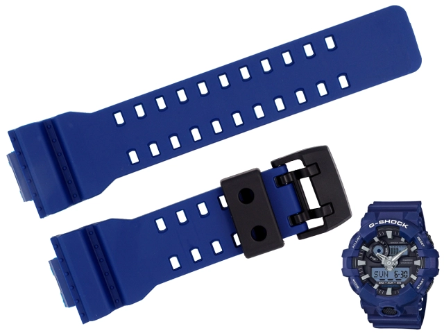 Oryginalny pasek Casio G-Shock GA-700-2A ciemnoniebieski matowy